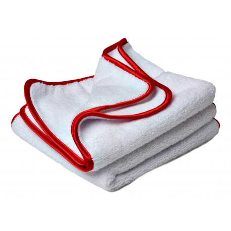 Flexipads Ręczniki polerskie z mikrofibry dwustronne (ścieranie i polerowanie) białe 40 x 40cm (2szt.)